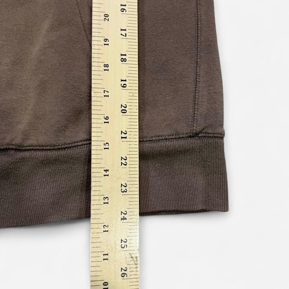 Y2K Sherpa Lined Hoodie Grunge Indie Sleaze Punk Fur Brown Full Zip Size M - Picture 4 of 6
